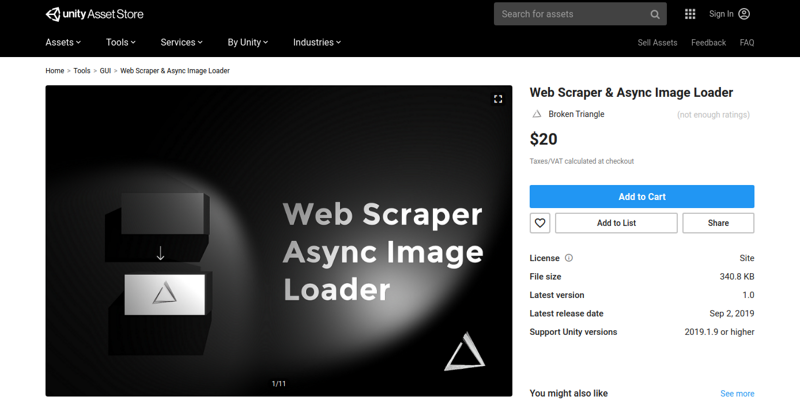 Web Scraper & Async Image Loader