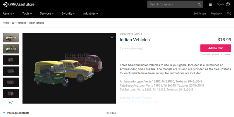 Indian Vehicles Asset