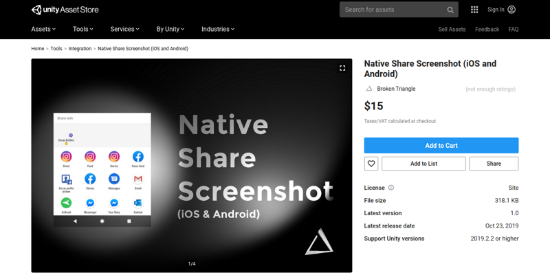Native Share Screenshot